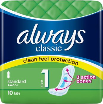 Always Podpaski Higieniczne Classic Normal Standard 10 szt. - Always