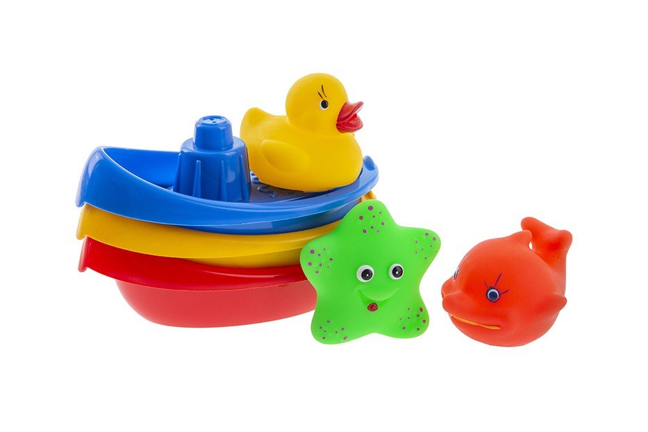 Фото - Іграшка для ванної AM TULLO, łódeczki do kąpieli ze zwierzątkami