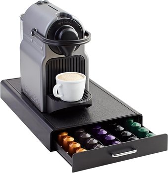 Amazon Basics Nespresso Organizer Szuflada Pojemnik na 50 kapsułek - Amazon Basics