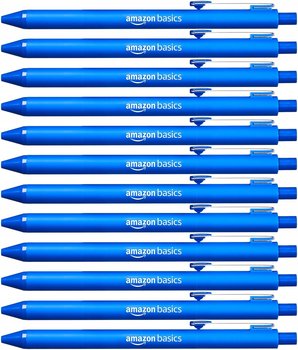 Amazon Basics Wysuwany długopis niebieski 10 sztuk - AMAZONBASIC