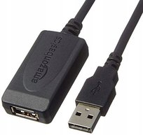 AmazonBasics L6LU2004-CS-R kabel USB 9,75 m 2.0 USB A Czarny