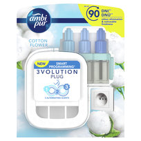 Ambi Pur, Elektryczny odświeżacz powietrza, 3Volution, Cotton, 20 ml Ambi Pur
