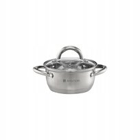 AMBITION GARNEK STALOWY z POKRYWKĄ 44467 SOLAR 1.1L 14CM INDUKCJA