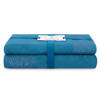 AmeliaHome, Ręcznik Allium niebieski 50x90+70x130 cm - AmeliaHome