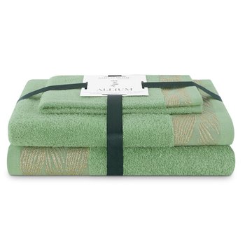AmeliaHome, Ręcznik Allium, zielony, 30x50+50x90+70x130 cm - AmeliaHome