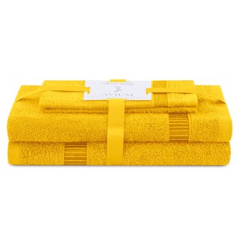 AmeliaHome, Ręcznik Avium żółty 30x50+50x90+70x130 cm - AmeliaHome