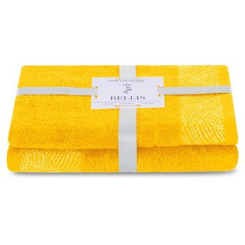 AmeliaHome, Ręcznik Bellis żółty 50x90+70x130 cm - AmeliaHome
