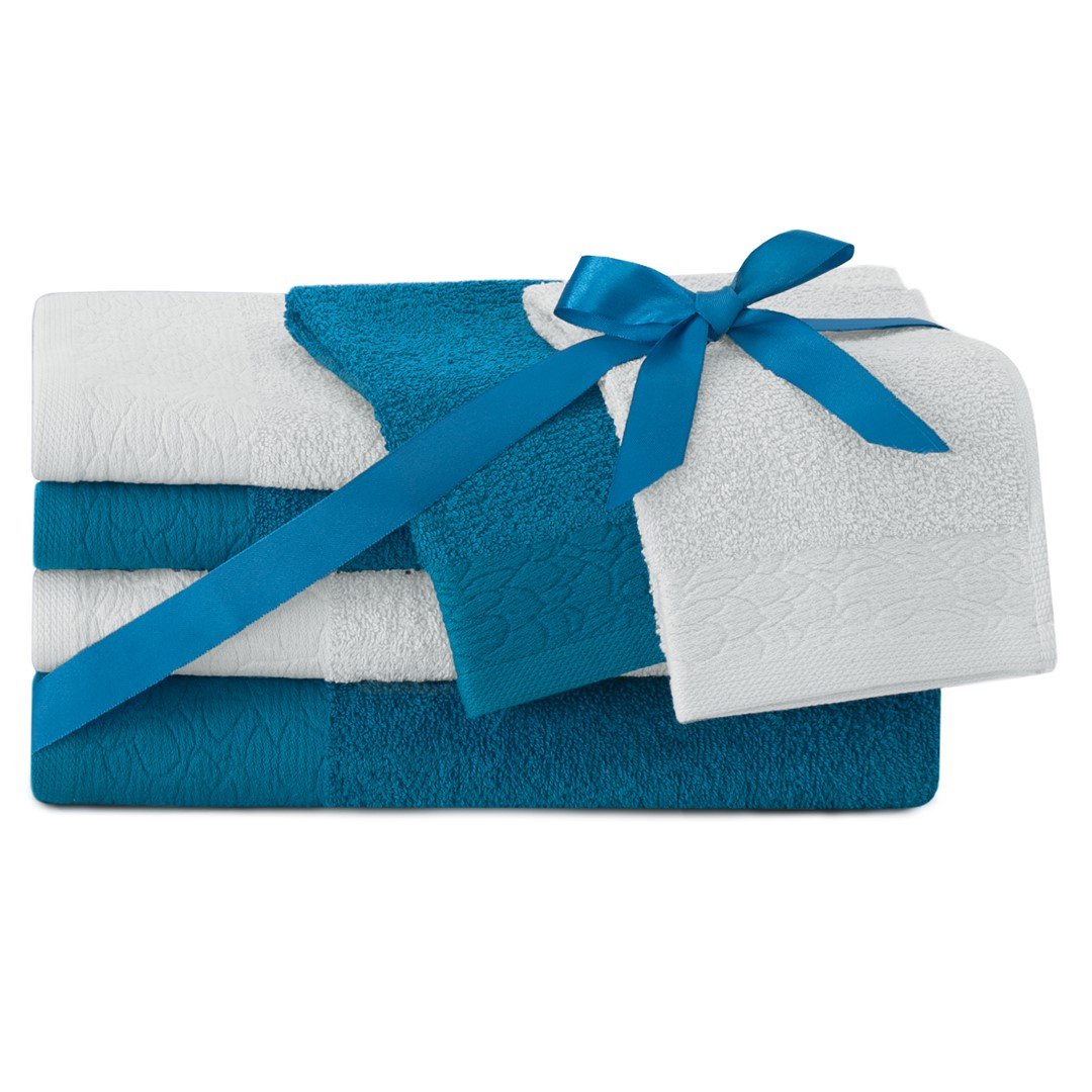 Zdjęcia - Ręcznik Flos AmeliaHome,   niebieski 2*30x50+2*50x90+2*70x130 cm 