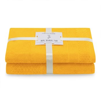 AmeliaHome, Ręcznik Rubrum żółty 50x90+70x130 cm - AmeliaHome