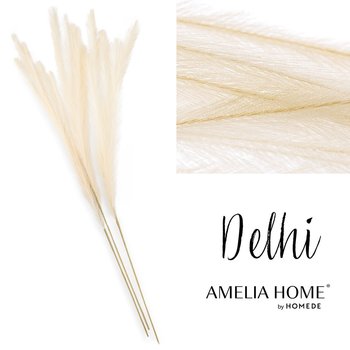 Ameliahome Sztuczny Kwiat Trawa Pampasowa Delhi 125Cm 3Szt Krem - AmeliaHome