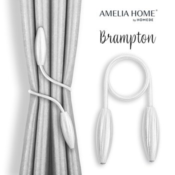 Ameliahome Upinacze Do Zasłon Brampton 2Szt Białe - AmeliaHome