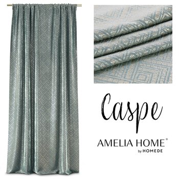 Ameliahome Zaslona Na Przelotkach Caspe 140X250 Szarozielona - AmeliaHome