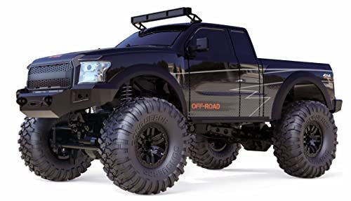 Amewi Dirt Climbing SUV Safari 4WD 1:10 RTR - Coche Teledirigido Con Tracción Total, LED Y Mando A Distancia - Incluye Batería Y Cargador - Color Amarillo