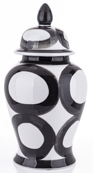Amfora Pojemnik Ceramiczny Black-White 47X23X23 Cm - MIA home