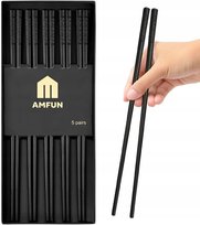 AMFUN - 5 par pałeczek z włókna szklanego z motywem sakury, antypoślizgowe