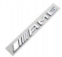 AMG MERCEDES EMBLEMAT ZNACZEK NAPIS NA BAGAŻNIK KLAPĘ CHROM METAL Mercedes