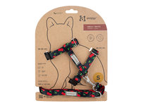 Amiplay Be Happy Szelki + Smycz Dla Kota M Cherry