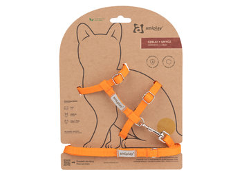 amiplay Szelki i smycz dla kota Samba S Pomarańczowe - Amiplay