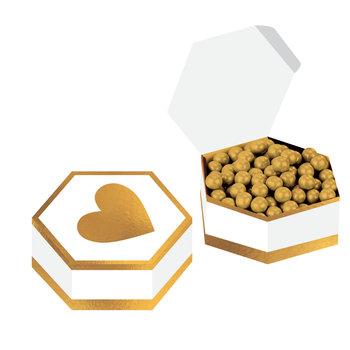 Amscan Pudełka na prezenty ślub papier 8szt - Amscan