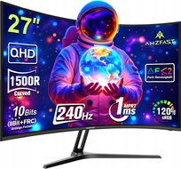 Amzfast Zakrzywiony monitor gamingowy 27" 240 Hz QHD 2560 x 1440 Inna marka