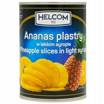 Ananas Plastry W Lekkim Syropie Ananas W Puszce 565G