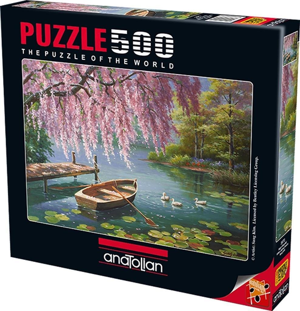 Anatolian Puzzle - 500 Piece 'New Lease On Life' Jigsaw, Colorful Art Puzzle With Box Stand