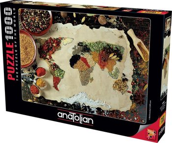 Anatolian, puzzle, Ziołowa mapa świata, 1000 el. - Anatolian