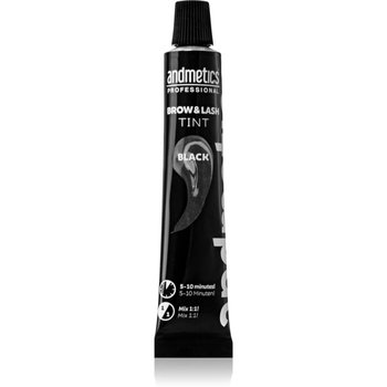 andmetics Professional Brow & Lash Tint farbka do brwi i rzęs odcień Black 20 ml - Inna marka