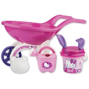 Androni, zabawki do piasku Taczka i foremki Hello Kitty - Androni