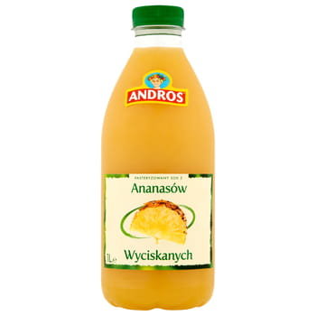Andros Sok Z Ananasów Wyciskanych 1L - Andros