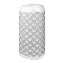 Angelcare, Dress Up, Rękaw do pojemnika na pieluchy, Szary, Słonie