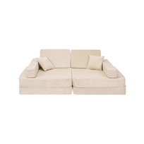 Angelove Sofa Dla Dzieci, Welurowosztruksowa, Beżowa