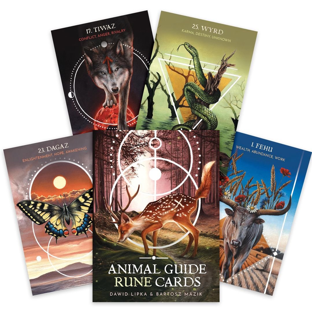 Animal Guide Rune Cards, karty do wróżenia - Inna marka | Sklep EMPIK.COM