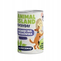 ANIMAL ISLAND Everyday wołowina jagnię mokra karma dla psa 400g