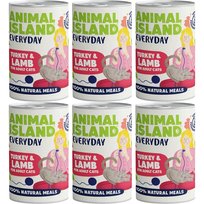 ANIMAL ISLAND Indyk i jagnięcina dla kotów 6x400g