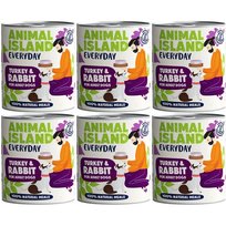 ANIMAL ISLAND Indyk i królik dla psów 6x800g