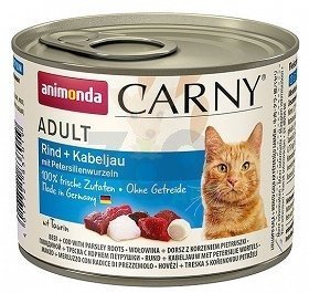 ANIMONDA Cat Carny Adult smak: dorsz i korzeń pietruszki 6x200g - Animonda