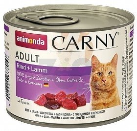 Animonda Cat Carny Adult smak: Wołowina i jagnięcina 6 x 200g - Animonda