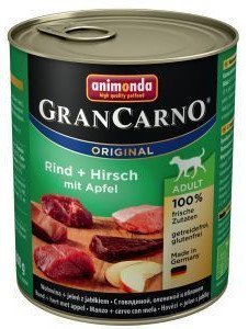 ANIMONDA GranCarno Adult Dog smak: Jeleń + jabłko 6 x 800g - Animonda