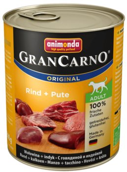 ANIMONDA GranCarno Adult Dog smak: Wołowina + Indyk 6 x 800g - Animonda