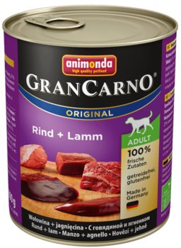 ANIMONDA GranCarno Adult Dog smak: Wołowina + jagnięcina 6 x 800g - Animonda