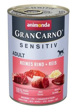 ANIMONDA GranCarno Sensitive Adult puszki czysta wołowina z ryżem 400 g - Animonda