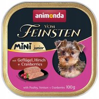 Animonda Vom Feinsten Mini Junior z drobiem dziczyzną i żurawiną 100 g