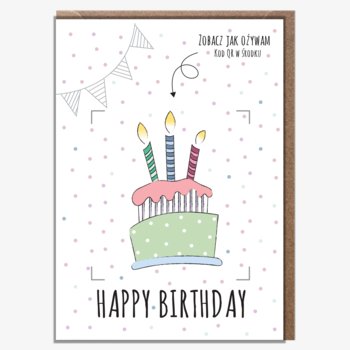 Animowana Kartka Urodzinowa, Świętujący Tort Urodzinowy - Inna marka