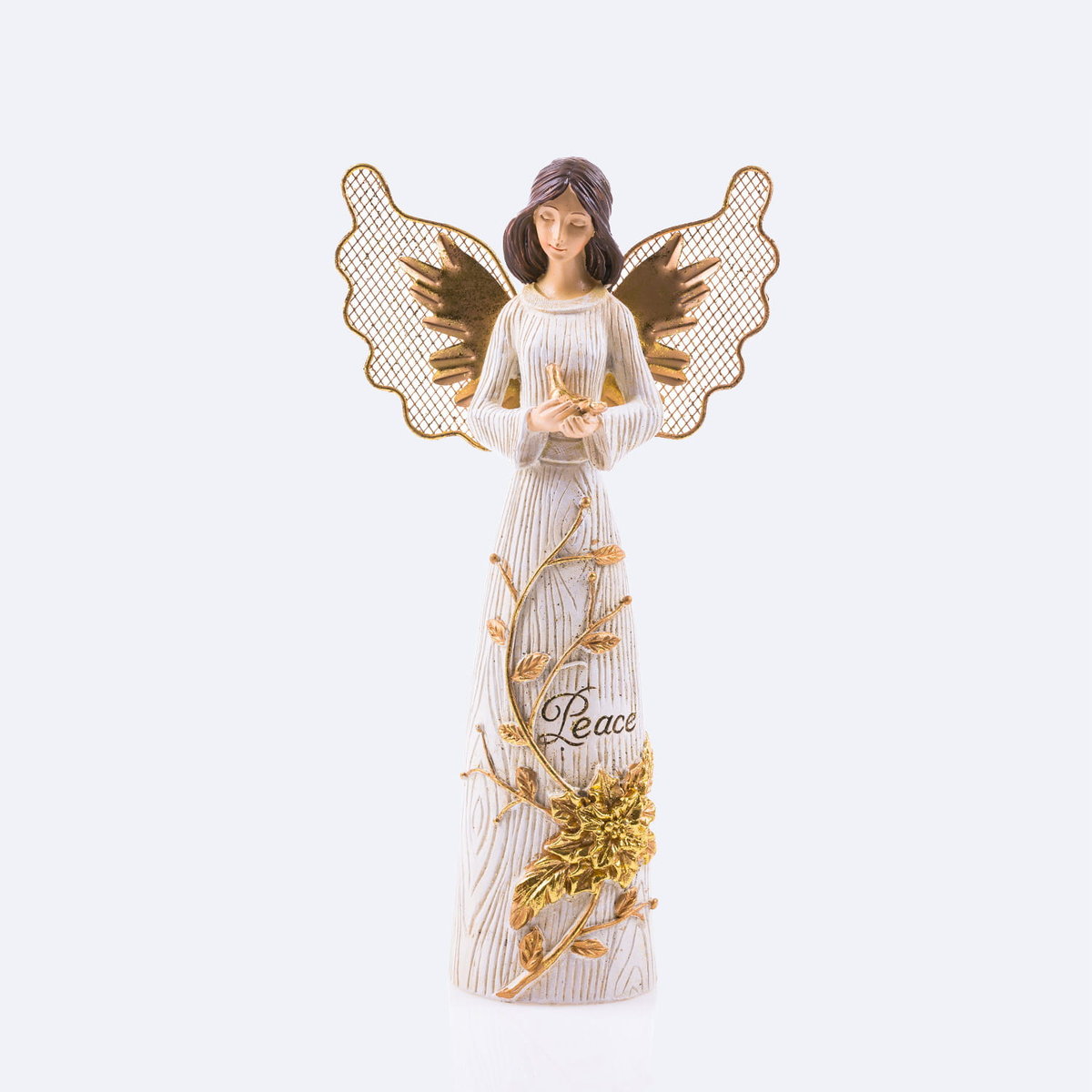 Anioł - gołąb - PEACE - Decorato