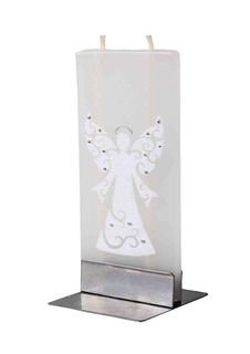 Aniołek, Świąteczna świeca ozdobna, 16 cm - Batek