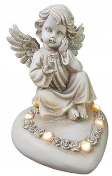 Aniołek świecący na sercu 18 cm - CORTINA