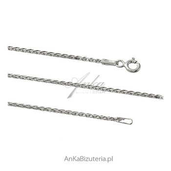 AnKa Biżuteria, Łańcuszek srebrny rodowany SPIGA - biżuteria włoska - AnKa Biżuteria