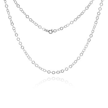 AnKa Biżuteria, Łańcuszek srebrny ROLO okrągły rodowany 55 cm oraz - AnKa Biżuteria