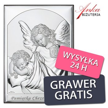 AnKa Biżuteria, Pamiątka Chrztu Świętego - Obrazek srebrny 7*9 cm - Inna marka